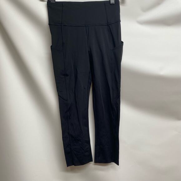 Lululemon Fast and Free Crop 19‘‘ Black 4 EUC - Picture 2 of 7